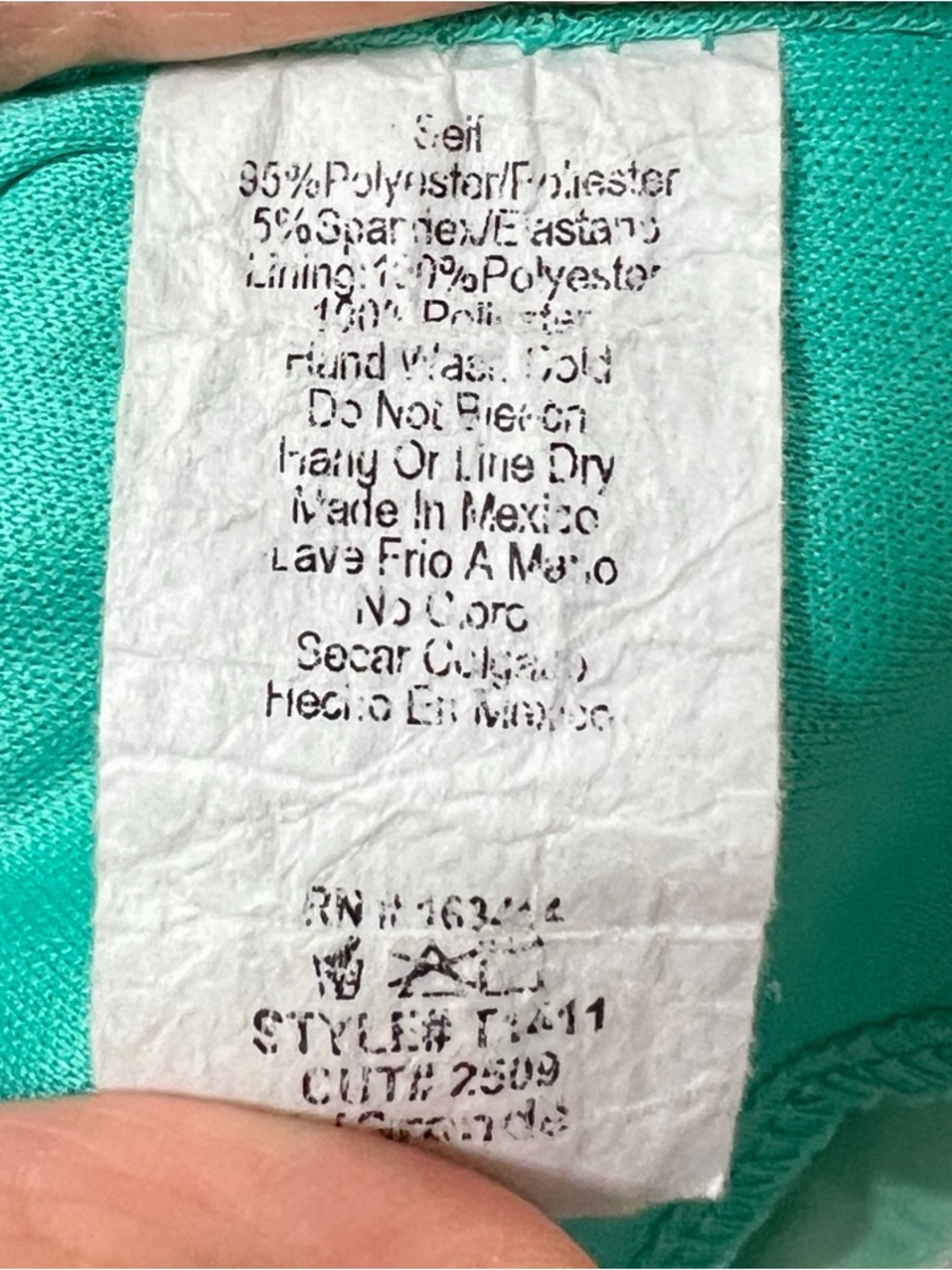 21 Saints sleeveless ruched v-neck tank top aquamarine US Women’s Large L - Picture 7 of 8